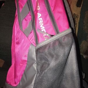 Under armour pink backpack